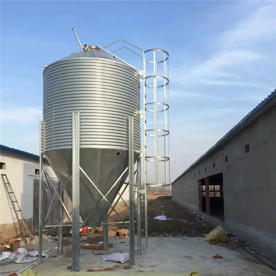 1 - silo da alimentação de galinha da espessura de 3mm, equipamento agrícola galvanizado da galinha