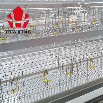 Fácil material mergulhado quente da rede de arame da gaiola comercial da galinha das aves domésticas instalar